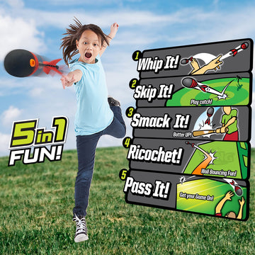 Zing Zooperball 2 Pack, Long-Distance Super Bounce & Throw Ball, Indoor & Outdoor Fun Flyer, for Ages 8 and Up