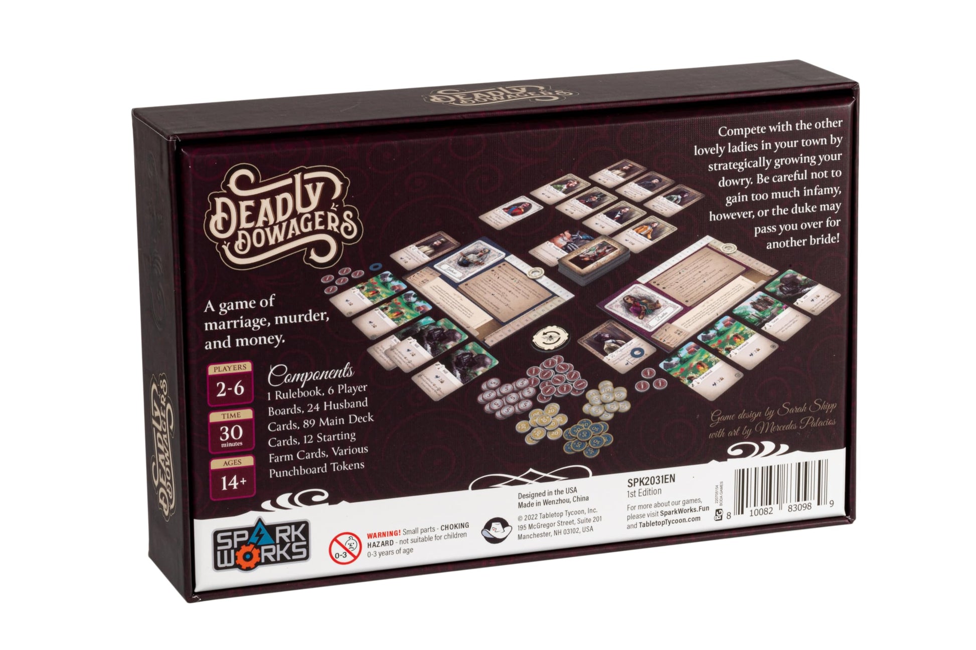 Deadly Dowagers Card Game | Strategic Marriage & Murder Victorian Game for Adults & Teens | Dark Comedy Card-Drafting | 2-6 Players | Perfect for Game