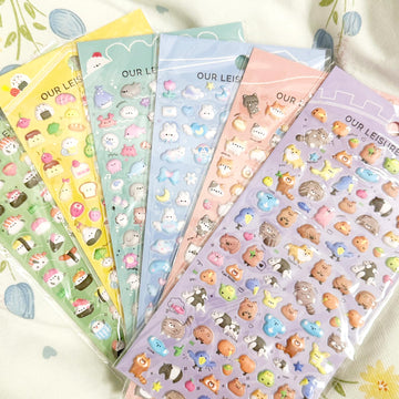 Cute Mini Puffy Stickers 600?, 3D Tiny Micro Bulk Sticker Set for Kids Girls and Adults for Rewards for Phone Cases, otebook, Scrapbooking