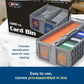 BCW Collectible Card Bin - (Single, Gray) | Holds up to 1600 Cards | Plastic Storage Box for Pokémon, MTG & Sports Cards