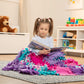 Melissa & Doug Created by Me! Flower Fleece Quilt No-Sew Craft Kit (48 squares, 4 feet x 5 feet)