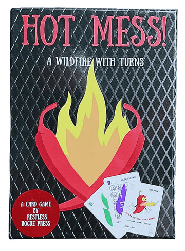 Restless Rogue Press HOT Mess Card Game - Fast-Paced Card Shedding Game for 2-10 Players, Ages 6+, Family Game Night Fun