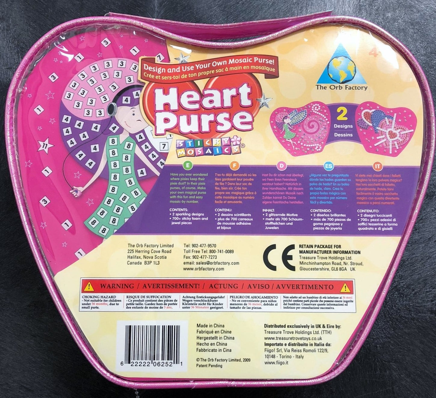 Sticky Mosaics Heart Purse by The Orb Factory (62521) [Toy]