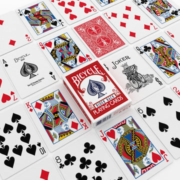 Bicycle Rider Back Playing Cards, Standard Poker Size Deck of Cards, Red & Blue (2 Pack), Classic Cards for Poker, Blackjack, Family Game Night & Card