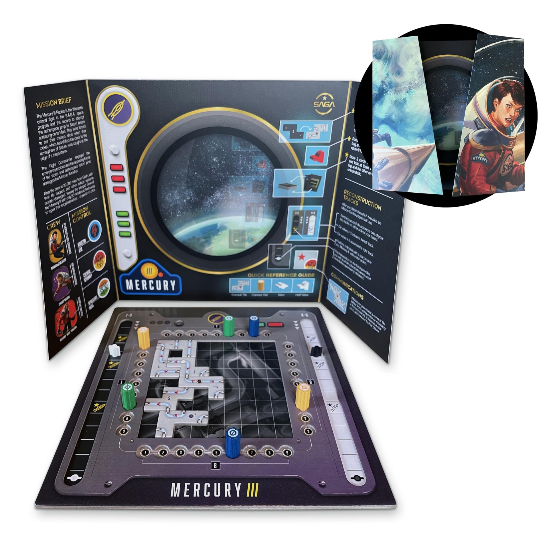 Mission Control: Critical Orbit - Family-Friendly Cooperative Space Board Game | 2-4 Players, Ages 10+, Fast-Paced 20 Minute Gameplay | Great for Game
