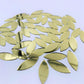 CHENRUI150pcs Petal Shaped Mirror Mosaic Tile Craft Mirrors (Yellow Gold)