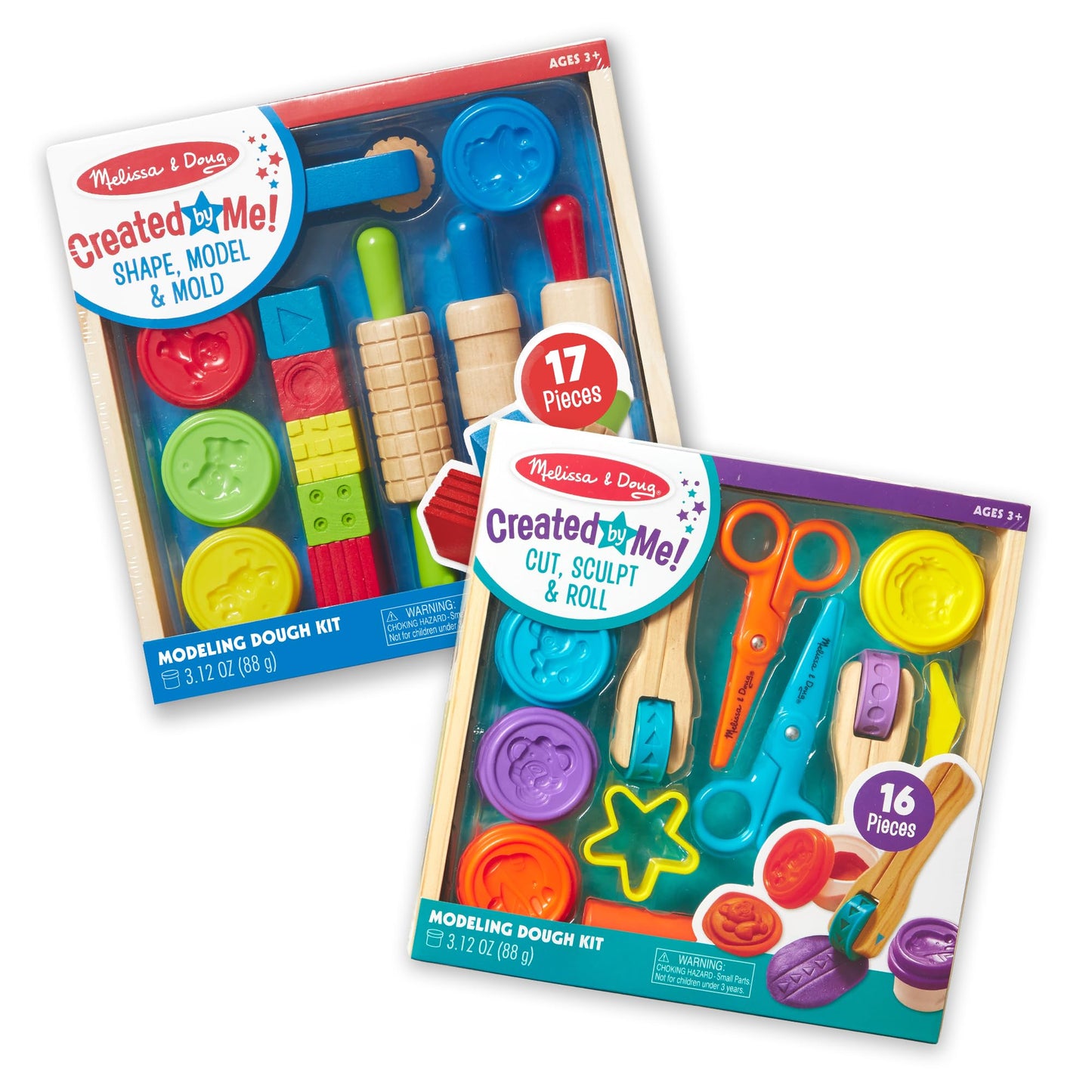 Melissa & Doug Modeling Dough & Sculpting Tools, 8 Tubs of Playdough Modeling Clay with Cutters, Rollers & Molds, Arts & Crafts Kit & Accessories,