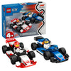 LEGO City F1 Williams Racing & Haas F1 Race Car Toys - Car Building Toy Set for Kids, Boys and Girls, Ages 4+ - Preschool Toy for Fans - Gift Idea for