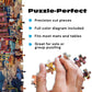 Buffalo Games Old Western Town - Dominic Davison - 500 Piece Jigsaw Puzzle for Adults - Challenging Vintage Western Art with Bonus Diagram - Country
