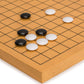 Yellow Mountain Imports Shin Kaya Beginner's Reversible 13x13 / 9x9 Go Game Set Board (0.8-inch) with Double Convex Melamine Stones - Classic Strategy