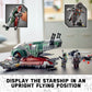 LEGO Star Wars Boba Fett Starship 75312 Building Toy - Mandalorian Model Set Featuring Iconic Starfighter with Rotating Wings and 2 Minifigures, Fun