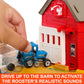Matchbox Toy Car & Playset, Action Drivers Farm Adventure with 1:64 Scale Tractor & Trailer, 2 Hay Bales & Detachable Goat, Horse & Cow Figures