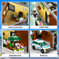 AsmrCap City Police Station Building Set for Boys, Police Station Toy with Police Car, Four-Floor Police Station with Office, Interrogation Room