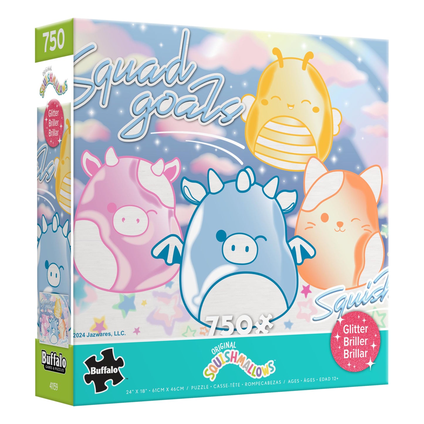 Buffalo Games - Squishmallows Squad Goals - 750 Piece Puzzle for Adults