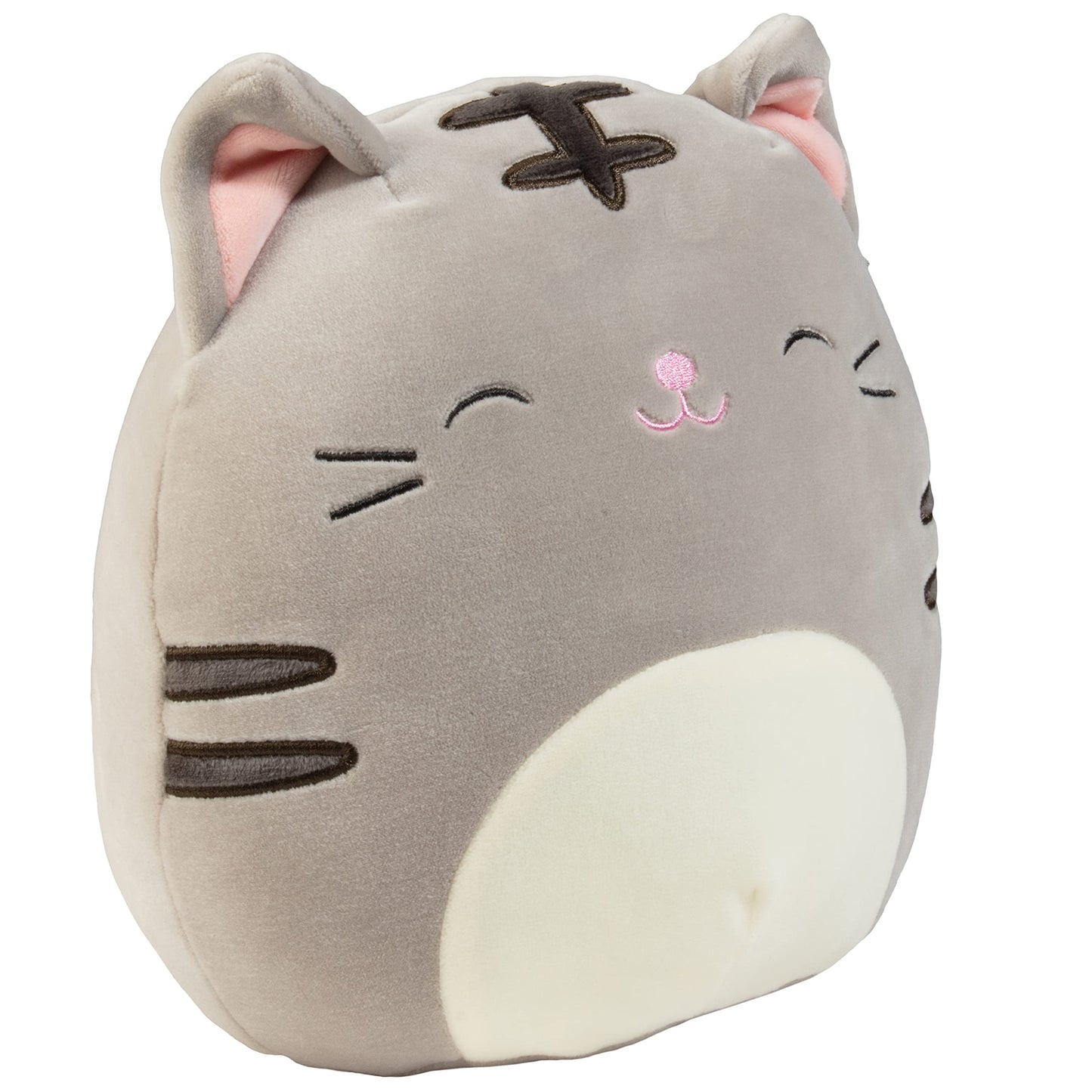 Squishmallows 8-Inch Tally The Grey Cat - Official Jazwares Plush - Collectible Soft & Squishy Kitty Stuffed Animal Toy - Add to Your Squad - Gift