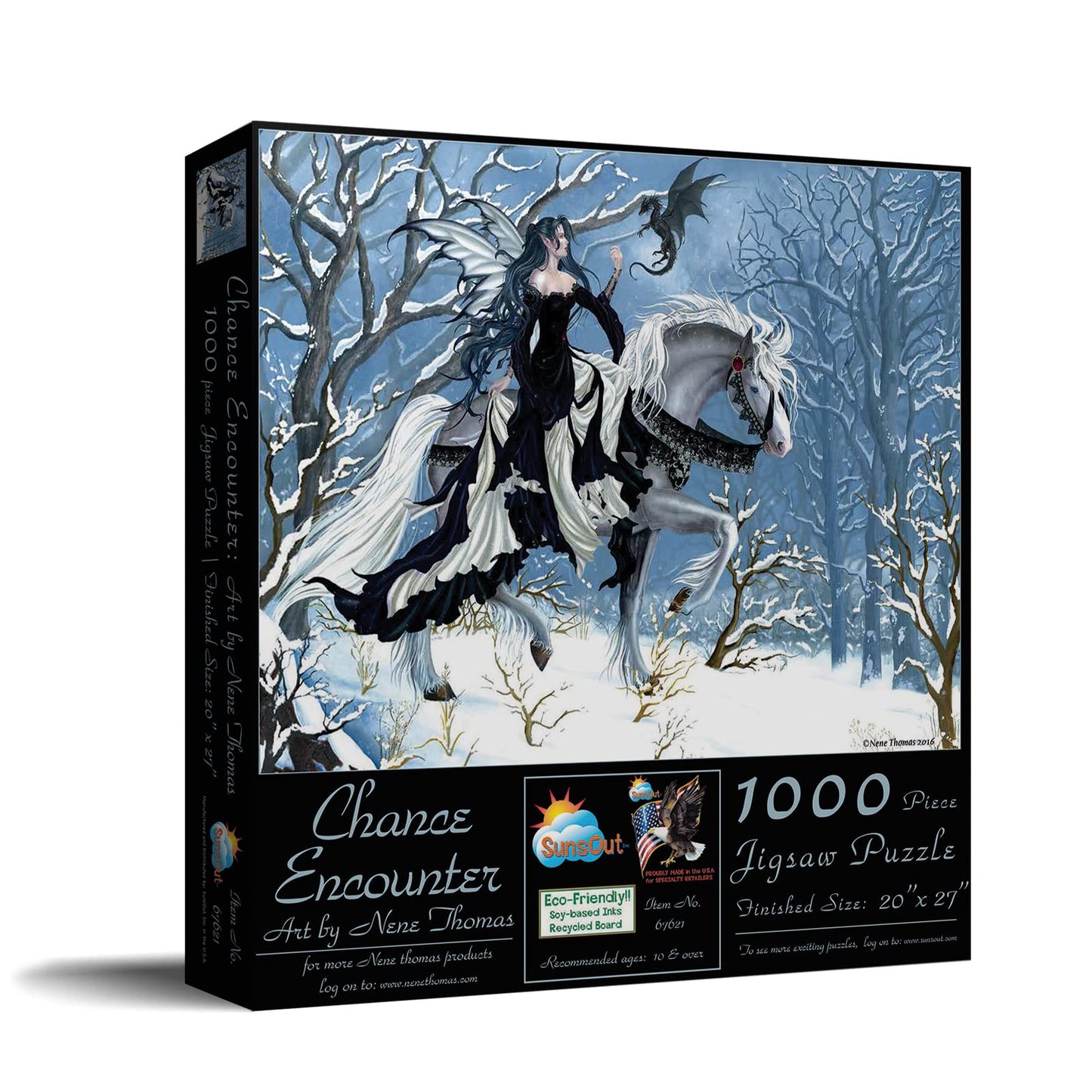 SUNSOUT INC - Chance Encounter - 1000 pc Jigsaw Puzzle by Artist: Nene Thomas - Finished Size 20" x 27" - MPN# 67621