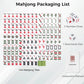 Aceshmir Mahjong Tile Set, 146pcs Chinese Mahjong Set Quality Mah Jong Tiles with Exquisite Storage Box Easy to Carry, Instructions Include Mah Jongg