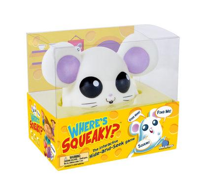 Blue Orange Where’s Squeaky Fun Interactive Preschool and Children Game - Educational Hide-and-Seek Mouse Game Games - 2 to 10 Players for Ages 4+