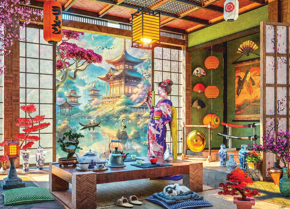 Eurographics - Japan Tea Room 1000 Pieces Jigsaw Puzzle for Adults