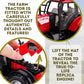 Toyland? Friction Powered Farm Tractor with Opening Bonnet - Available in Pink, Blue, Red & Green (RED)