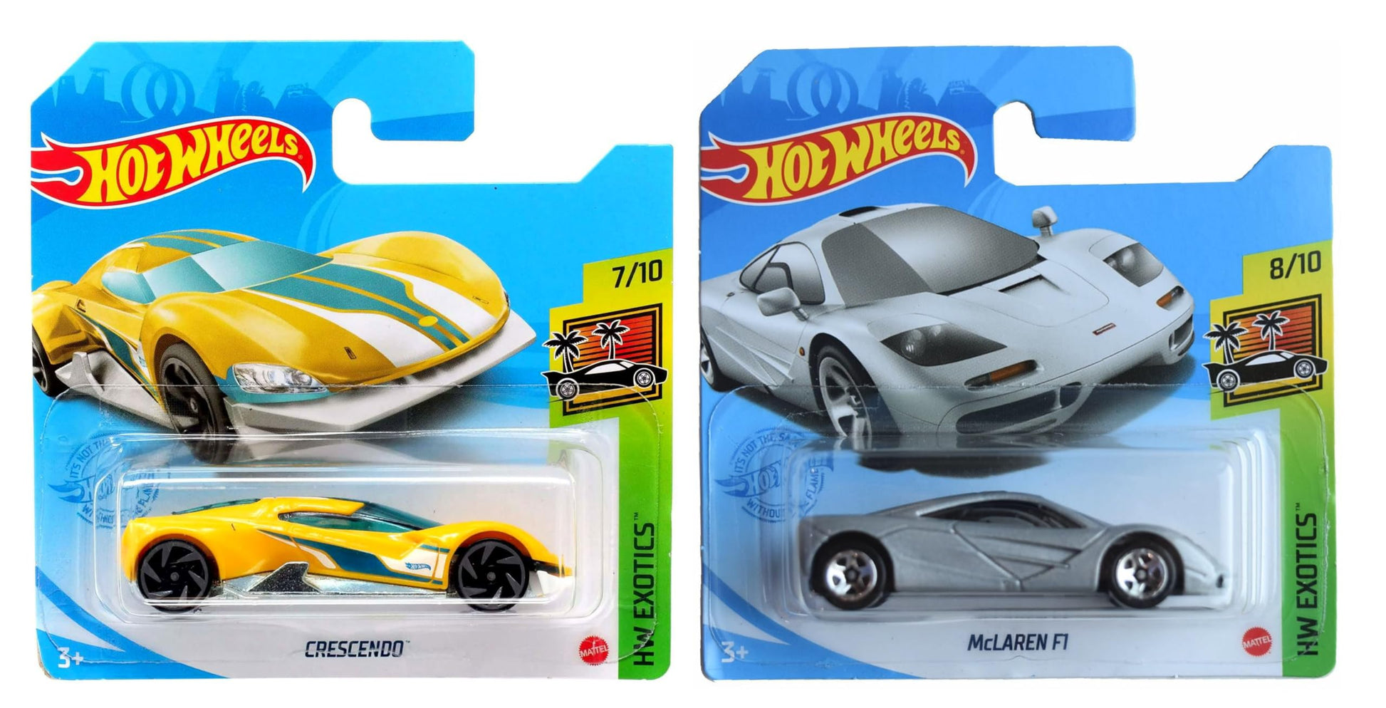 Hot Wheels 2021 Exotics Complete Set of 10 Diecast Vehicles 1/10 Thru 10/10 (Short Card Version)
