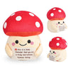 Fungi Fun Emotional Companion Mushroom Plush Toy, Cute Stuff Toys for Girls, Kids and Teens, Motivational Mushroom Stuffed Plush Toy, Room Office