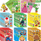 EHQEHQ 40 Pieces Make-a-face Stickers Pack, Super Bros Make Your Own Stickers, Mixed & Matched with 8 Designed Characters(5 of Each) for Party