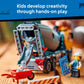 LEGO City Cement Mixer Truck Building Toy for Boys & Girls, Ages 7+ - Pretend Play Construction Toy W/Rotating Drum & 3 Worker Minifigures - Gift Idea