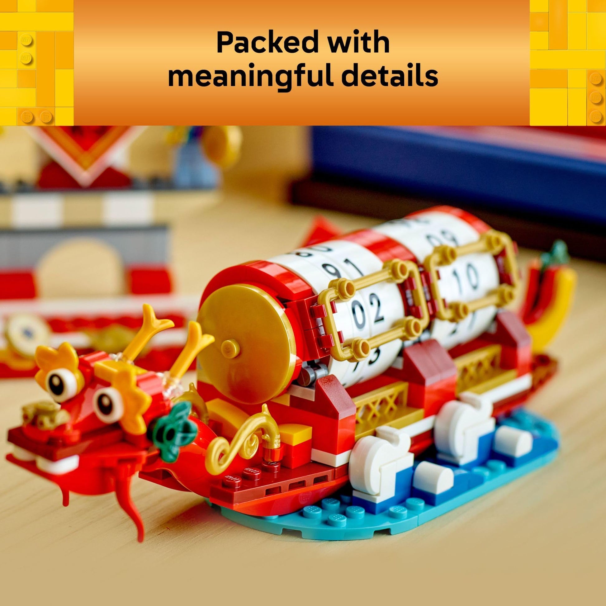 LEGO Festival Calendar - Lunar New Year Building Toy for Kids, Boys and Girls, Ages 10+ - Dragon Boat Festival Learning & Educational Toy -