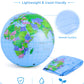 NUOBESTY Inflatable Globe Beach Ball, 11.8-Inch PVC World Map Ball