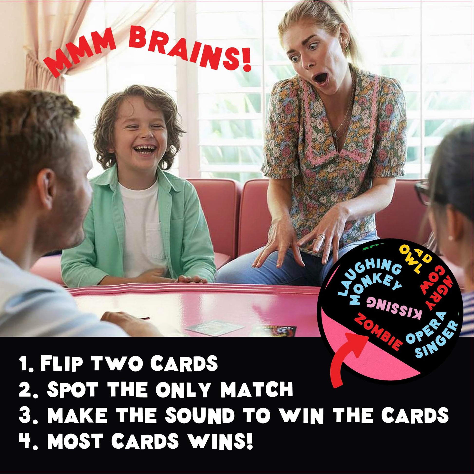 UPROAR! Family Word Sound-Matching Card Game - Crowd-Pleaser - Fast-Paced Party Game for Kids, Teens & Adults | Perfect for Family Game Night, Parties