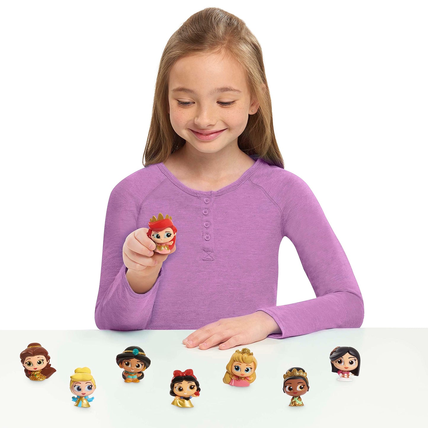 Disney Doorables Glitter and Gold Princess Collection Peek, 8 Blind Bag Inspired Collectible Figures, Kids Toys for Ages 5 Up by Just Play