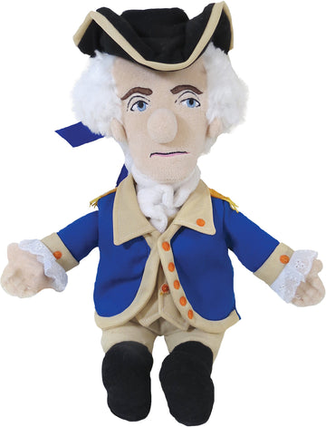 The Unemployed Philosophers Guild George Washington Doll - 12" Soft Stuffed Plush Little Thinker