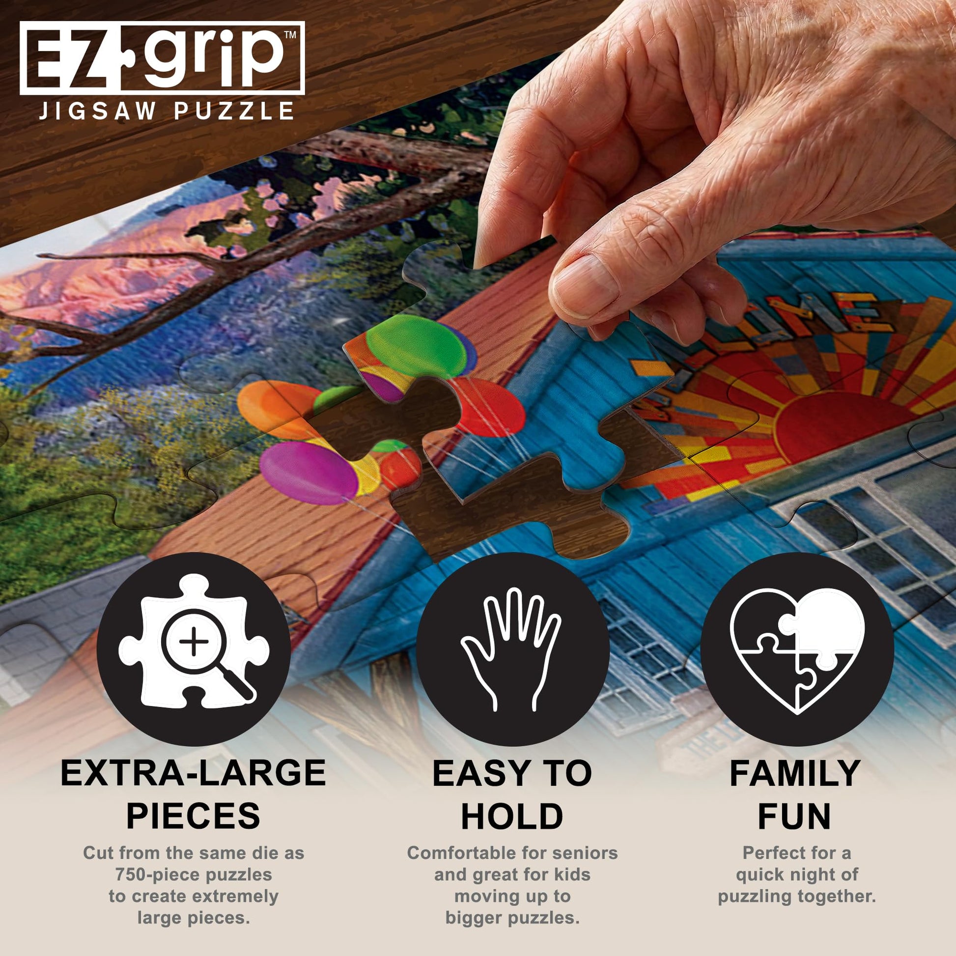 MasterPieces 300 Piece EZ Grip Jigsaw Puzzle - Camp Wiwanago - 18"x24"