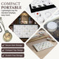 RJ Displays 50 White Foam Gem Jars with Tray, Gemstone Display Case with Lids for Gems, Coins, Gem Storage Organizer, Gem Holder, Charm Box, Gem
