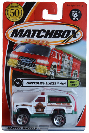 Matchbox Chevrolet Blazer 4x4, White #6