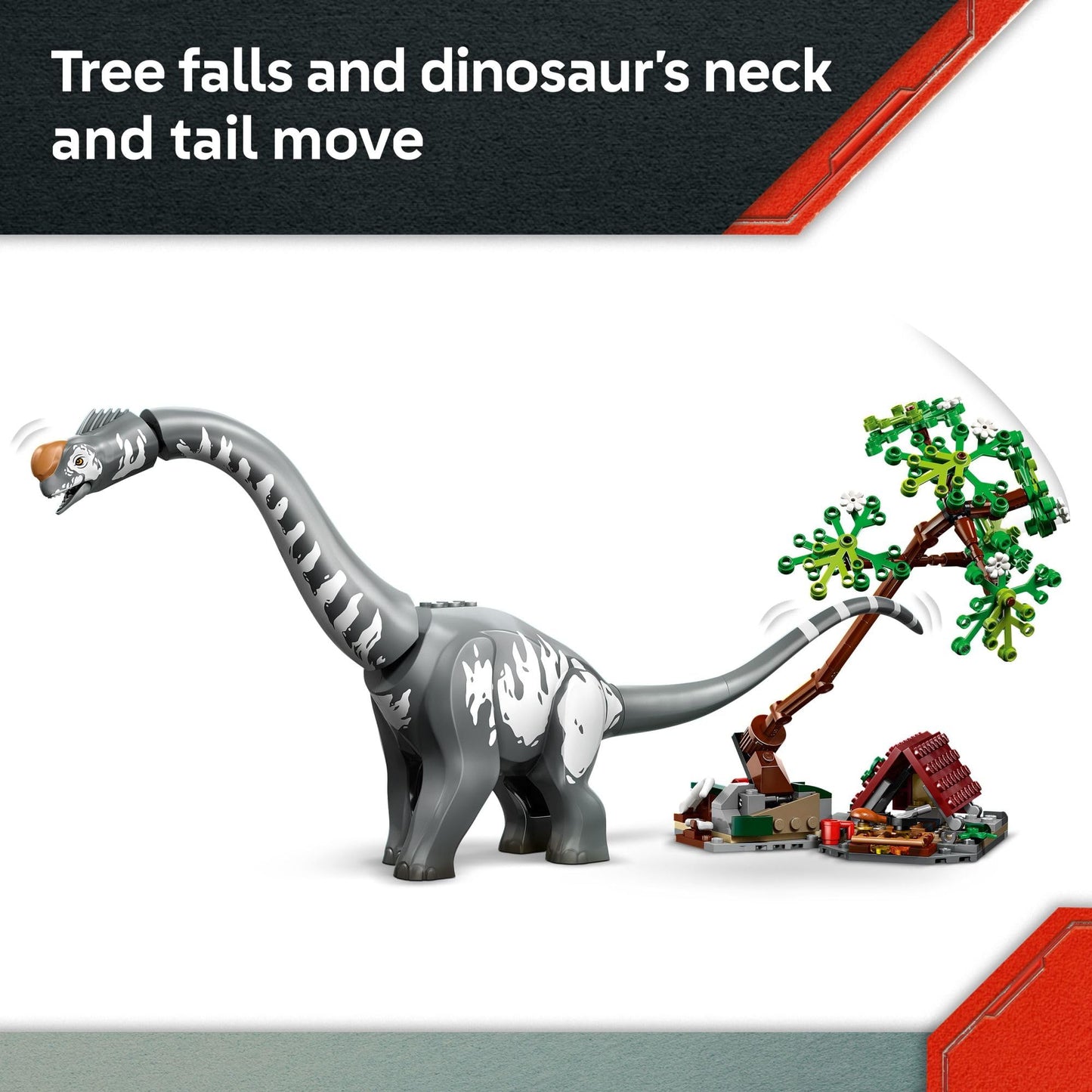 LEGO Jurassic World Raptor & Titanosaurus Tracking Mission Kids Toy - Building and Learning Toy for Pretend Play - Dinosaur Action Figures for Boys &