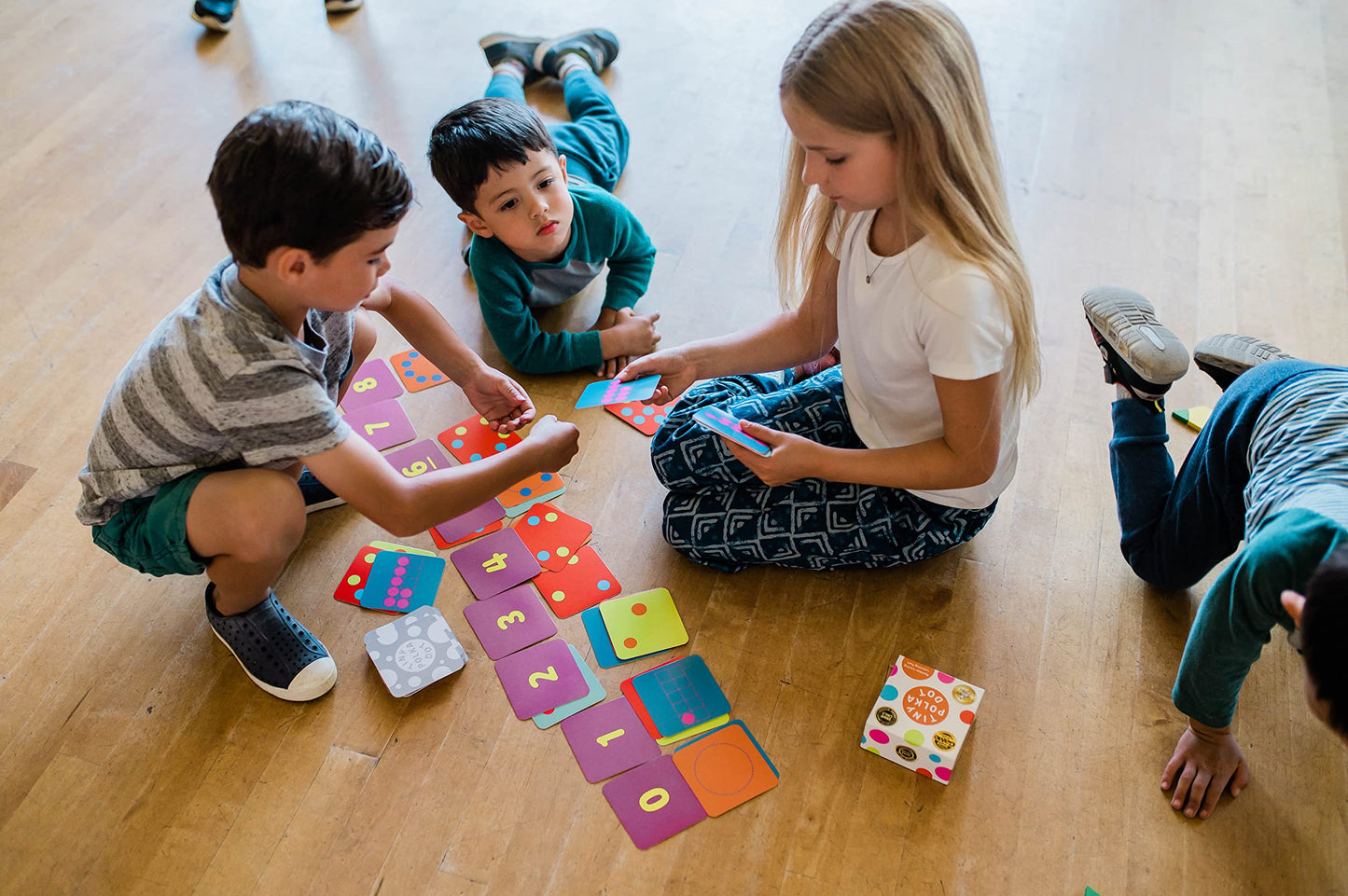 Tiny Polka Dot - the Math-Enriched Card Deck for Kids Ages 3-8 | Includes 16 Games that Playfully Teach Counting, Arithmetic & Logic | Early Math
