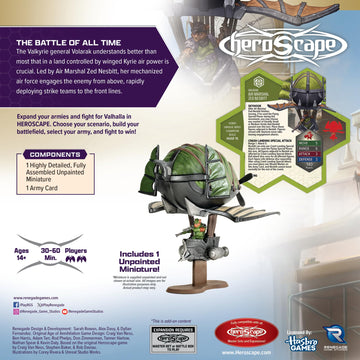 Renegade Game Studios Heroscape Age of Annihilation Air Marshal Zed Nesbitt Army Expansion Miniature
