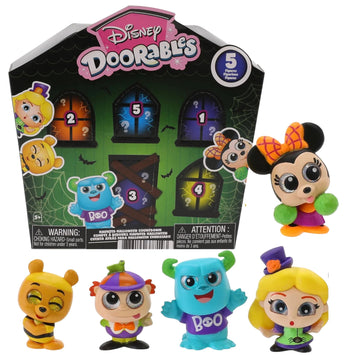 Disney Doorables Haunted Halloween Countdown Blind Box, 5 Figures