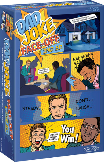 Dad Joke Face - Off 2nd Edition - Keep a Straight Face in This Hilarious Party Game, Family Fun Games, Party Games for Adults, Laughter Therapy
