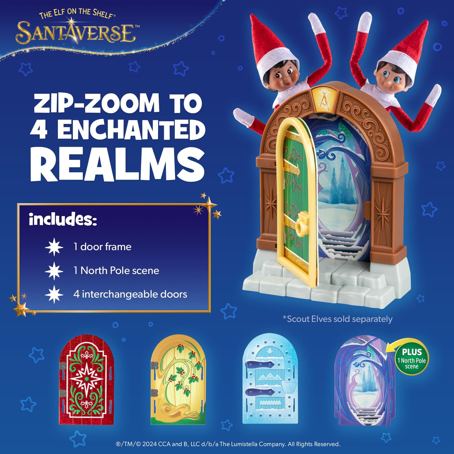 The Elf on the Shelf® Brown Eyed Girl & Elf Door - A Magical Portal