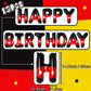 YIIHMEI 1st Mouse Balloons Birthday Decorations Baby Shower Party Supplies Boy Red And Black Foil Balloon Banner 40inch Number