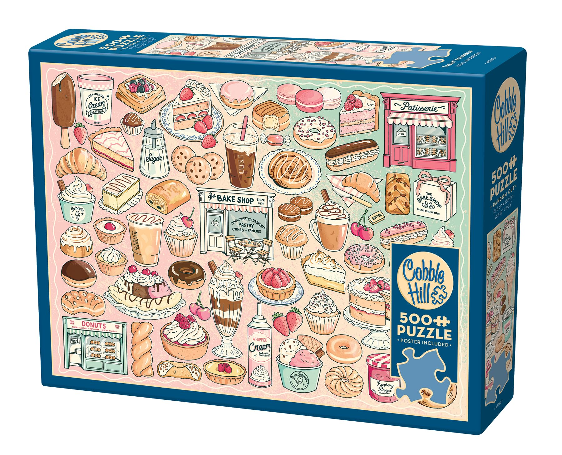 Cobble Hill 500 Piece Puzzle - Treat Yourself - Sample Poster Included