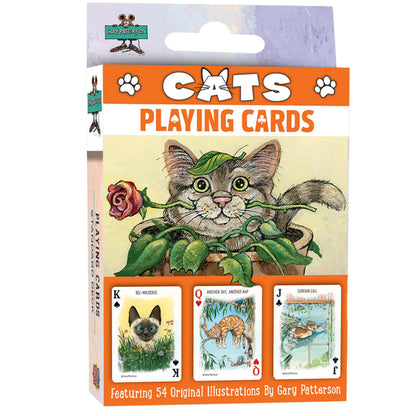 MasterPieces Officially Licensed Cats Playing Cards - 54 Card Deck for Adults