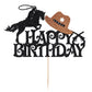 Cowboy Cake Topper Western Birthday Cake Decorations