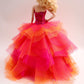 Cora Gu Handmade Orange Dress Fit 12 inch Doll and Doll Not Included