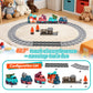 Toddler Train Toy, Train Set with Construction Vehicles for Kids Age 3-5
