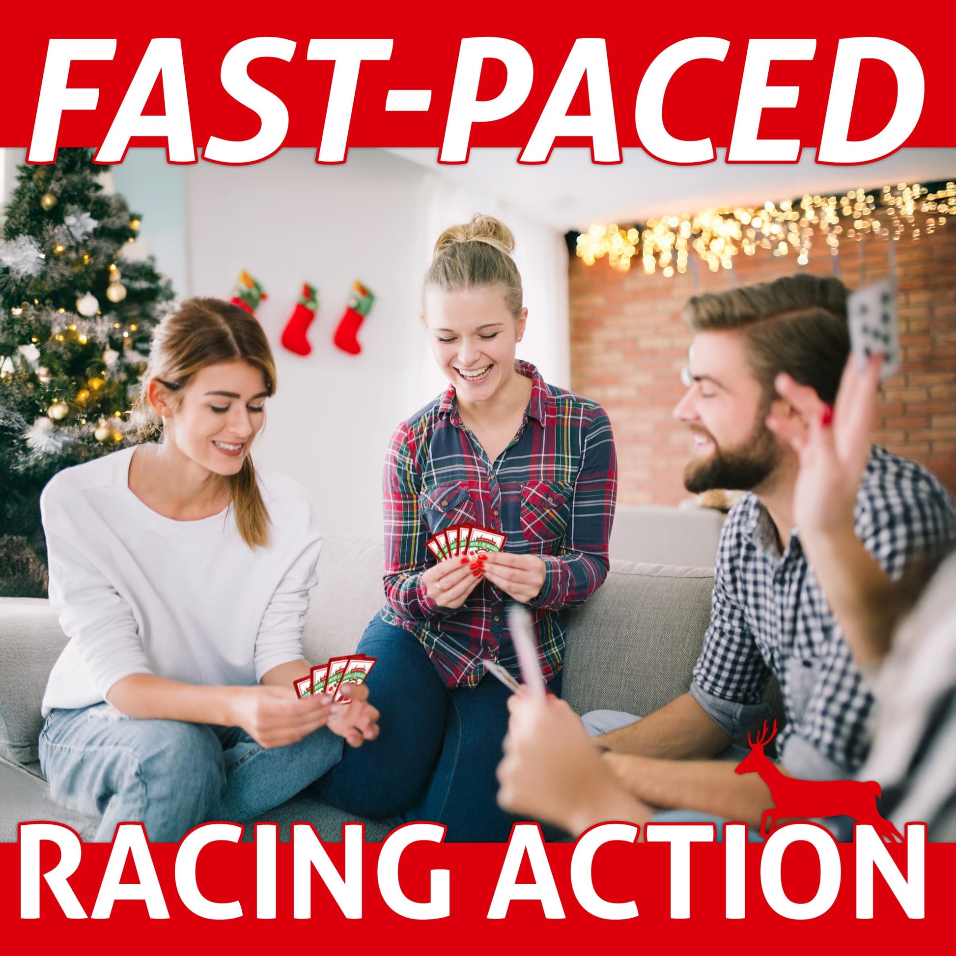 Front Porch Classics, Deer in The Headlights Holiday Game Edition, Card and Dice Game, for 2 or More Players Ages 8 and Up