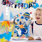 Astronaut Figurines Space Cake Toppers Astronaut Planet Rocket Satellite and Star Space DIY Cake Toppers for Space Theme Party Birthday Party Baby